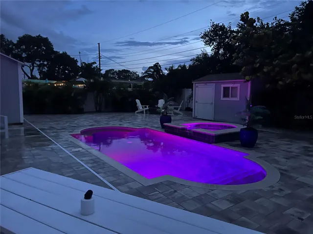 LED Colored pool lighting