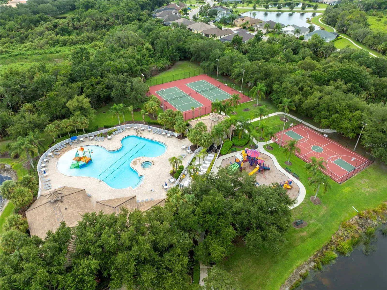 Resort-Inspired Community Pool, Tennis Courts, Basketball Court &amp; Playground