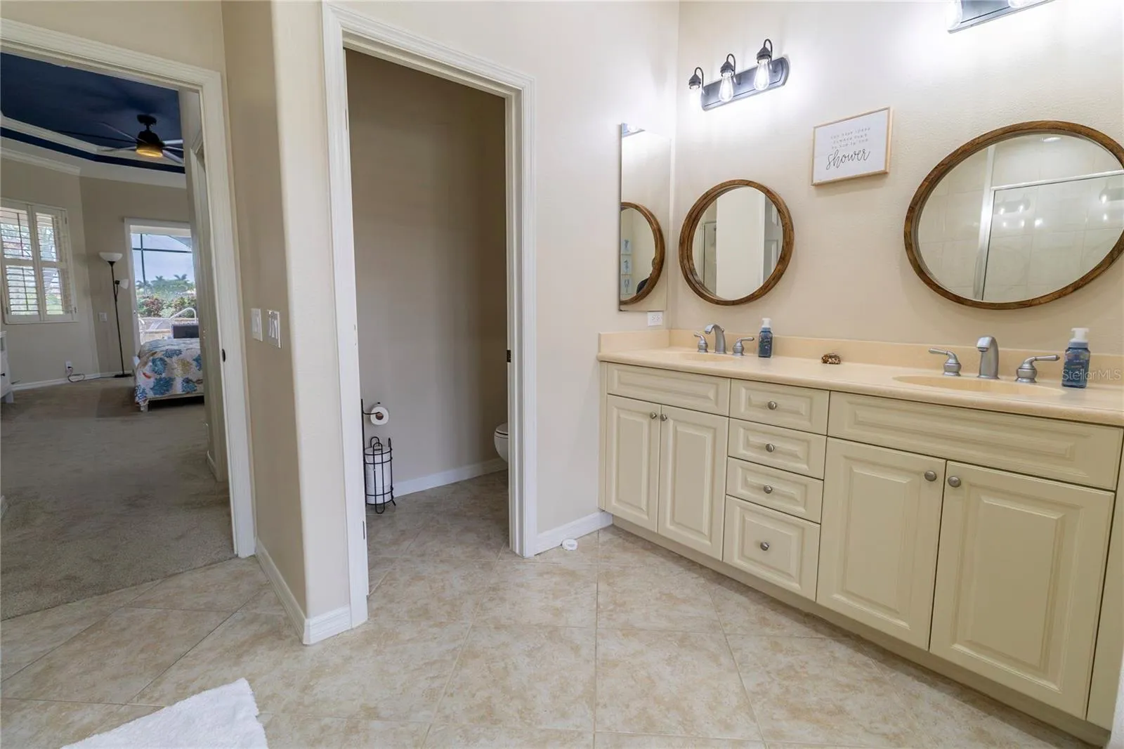 Private Toilet Room in the Primary Suite
