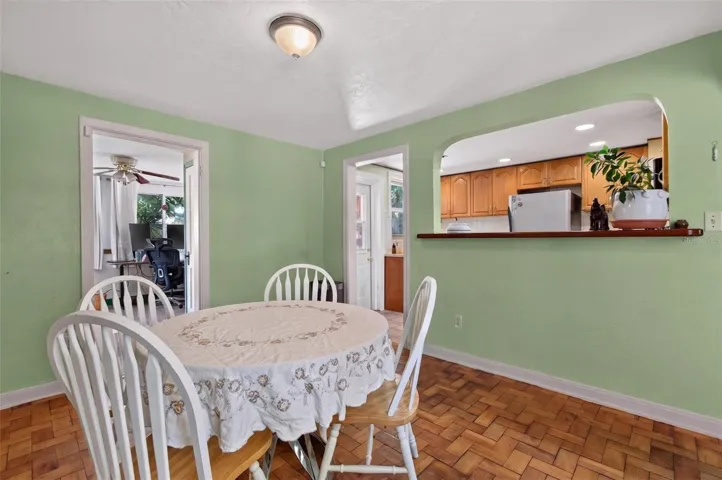 Dining area view to Kitchen