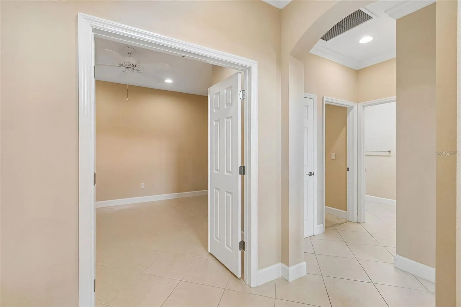 Den/Office hall on right leads to bedroom two