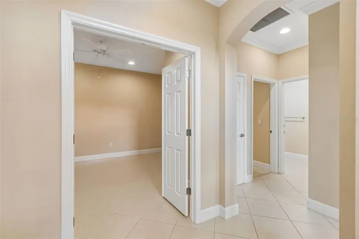 Den/Office hall on right leads to bedroom two