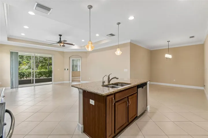 Open floor plan, living room,dining area, kitchen
