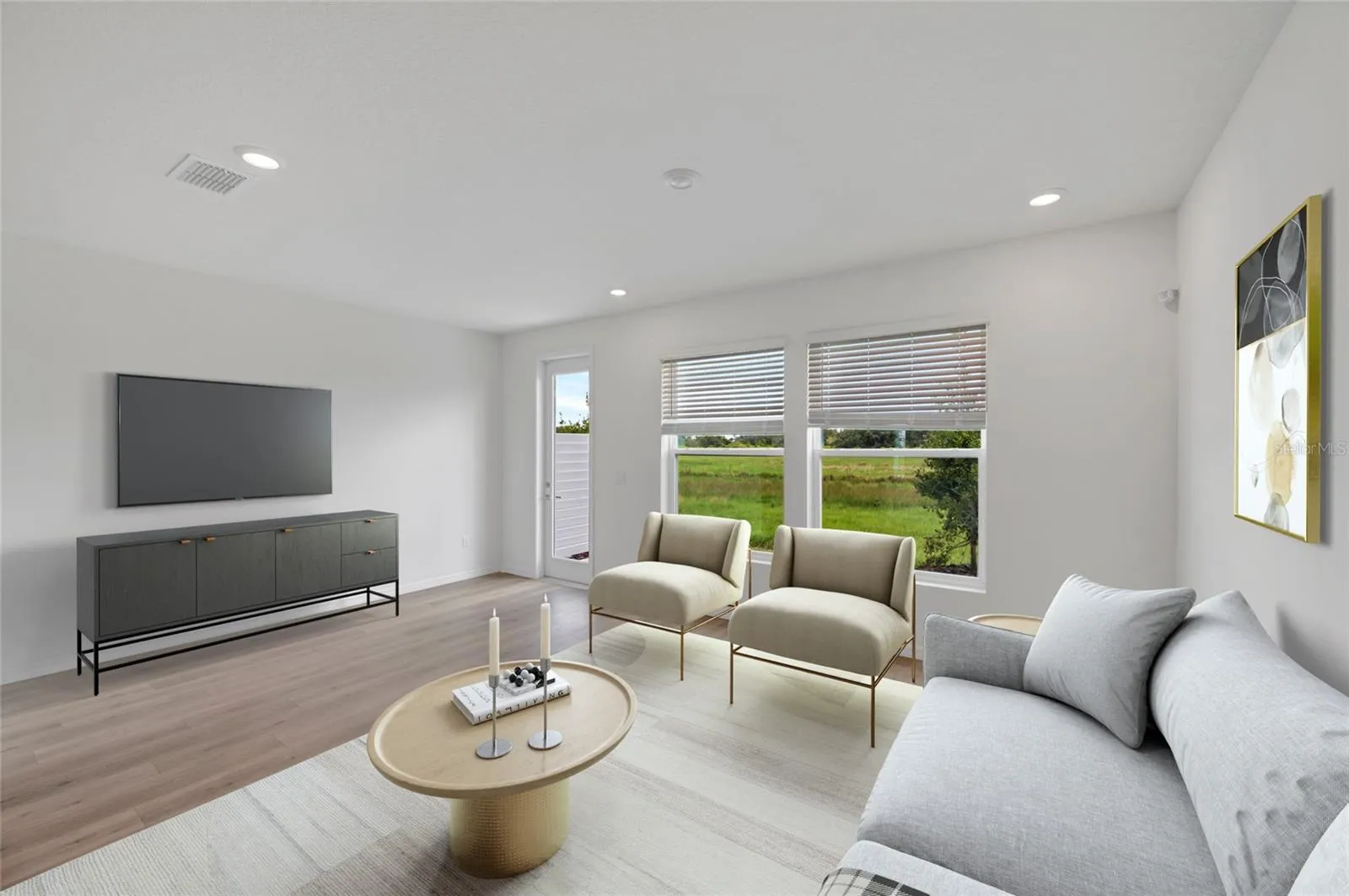 Family Room **Virtually Stages
