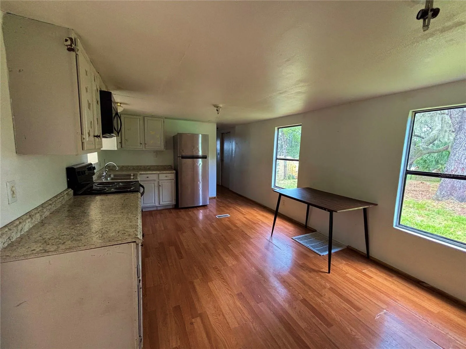 Open kitchen dining area