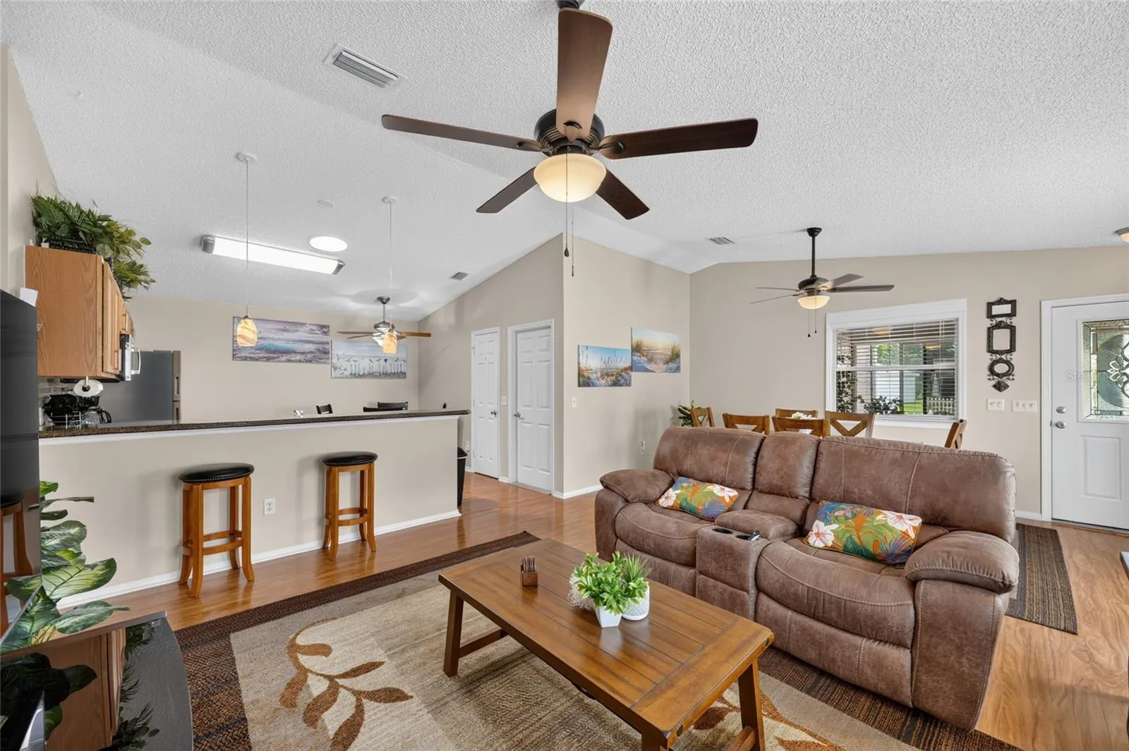 Living Room looking onto Kitchen