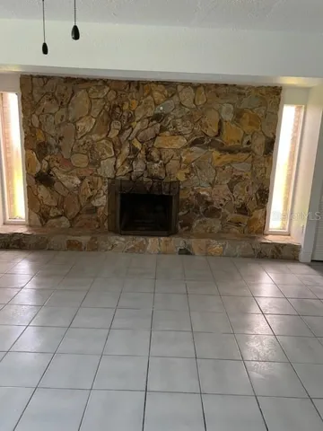 Master bedroom fireplace