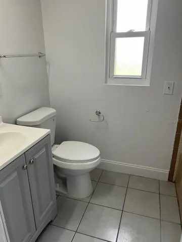 Hall bath vanity