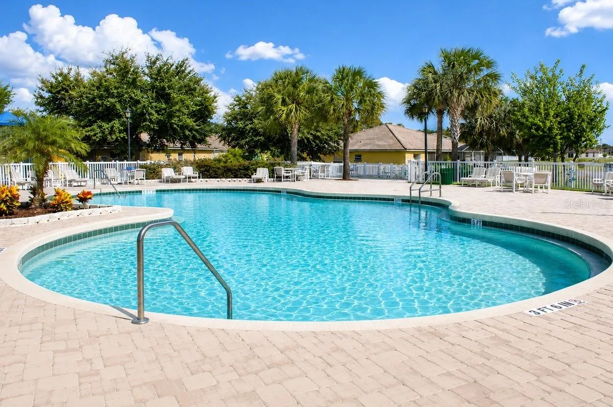 Resort-style pool perfect for an at-home getaway; step outside and feel like you're on vacation.