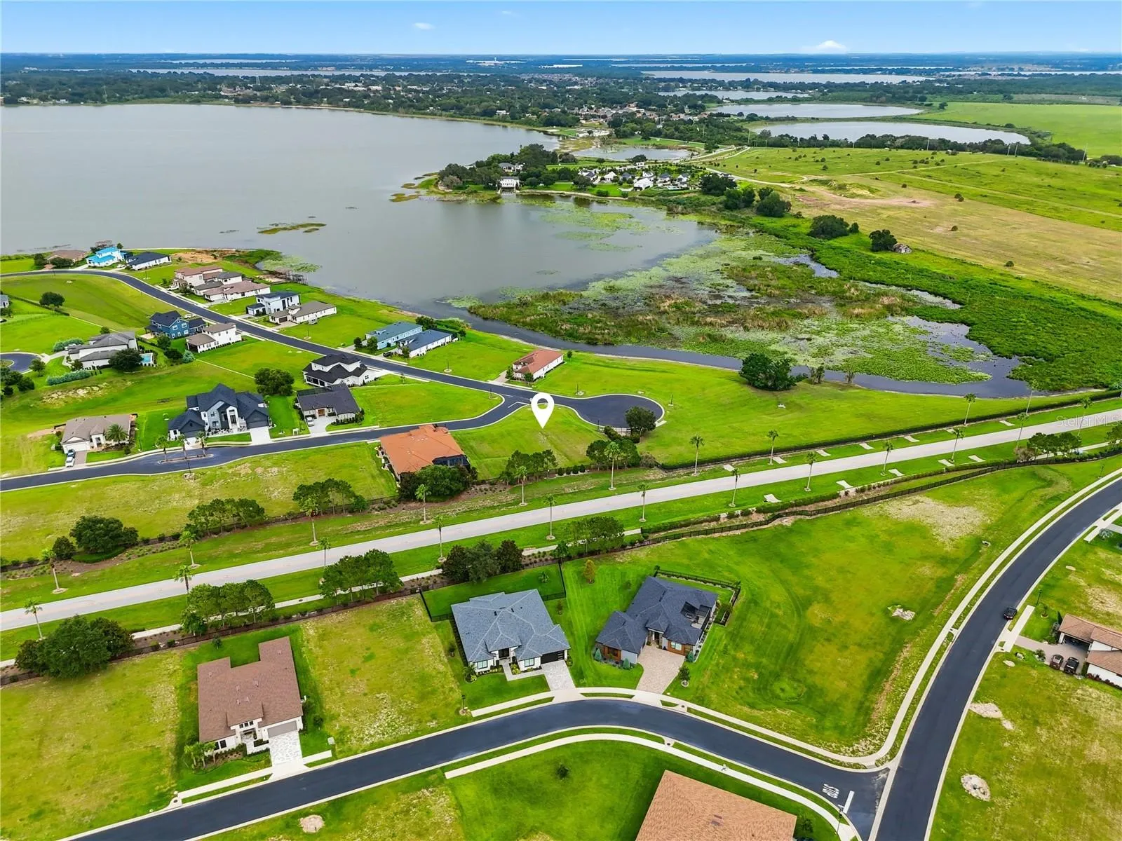 Front Aerial Lot View