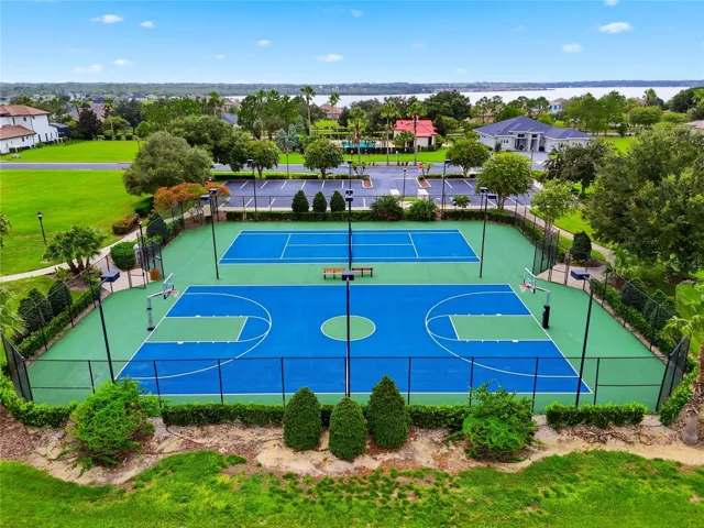 Water Ridge Clubhouse |  Basketball and Tennis Courts Side