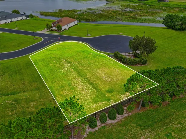 Rear Aerial Lot View | Property Outline