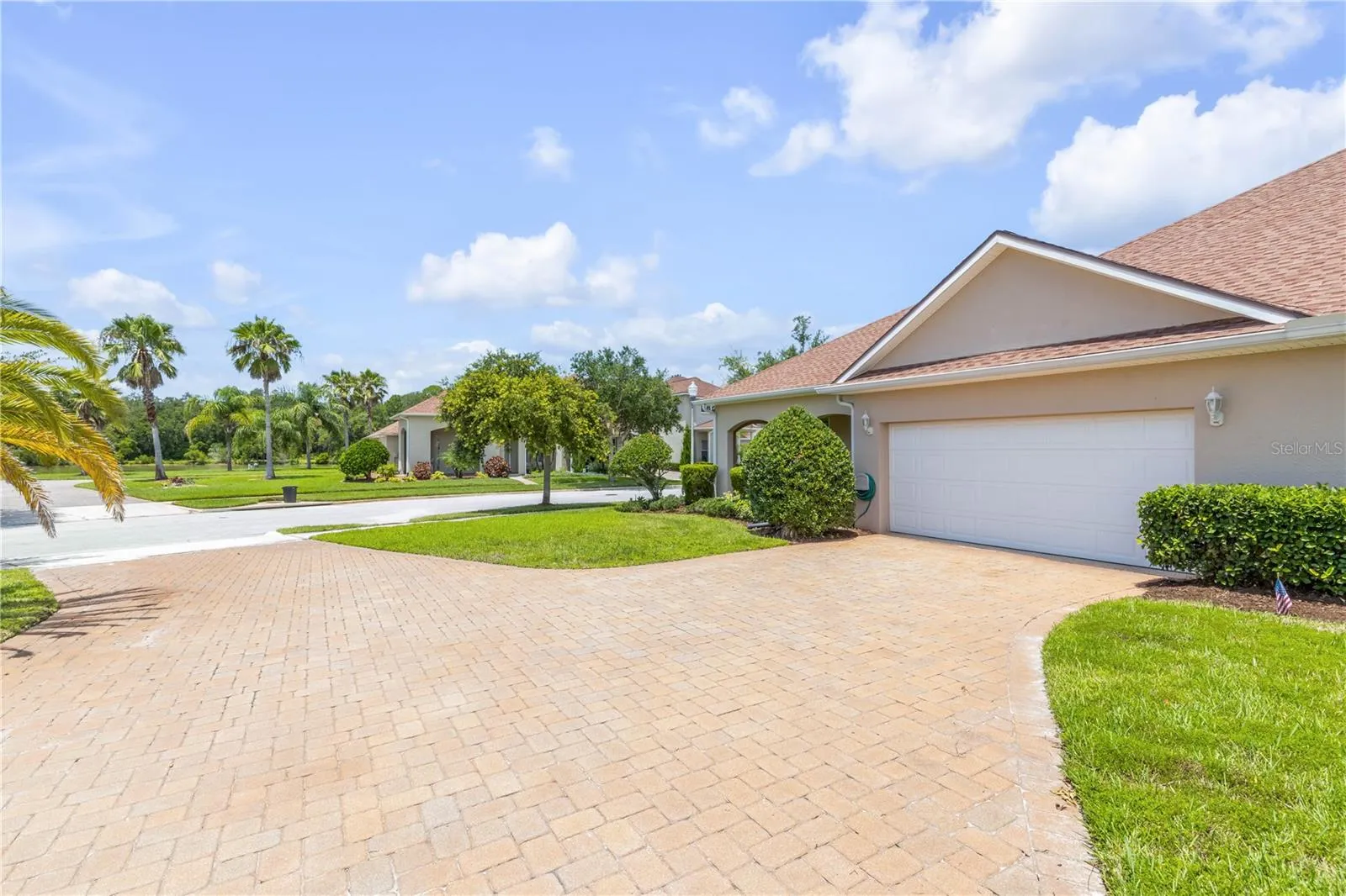 Driveway with 2 car garage