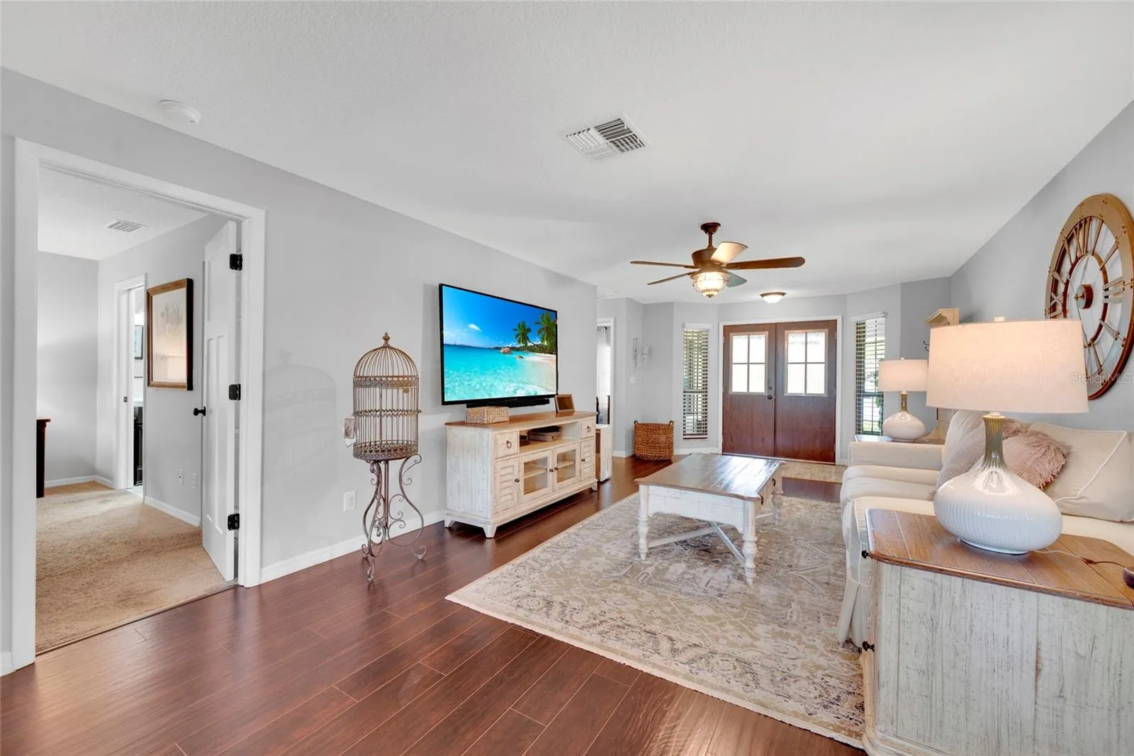 Looking back over Living Room