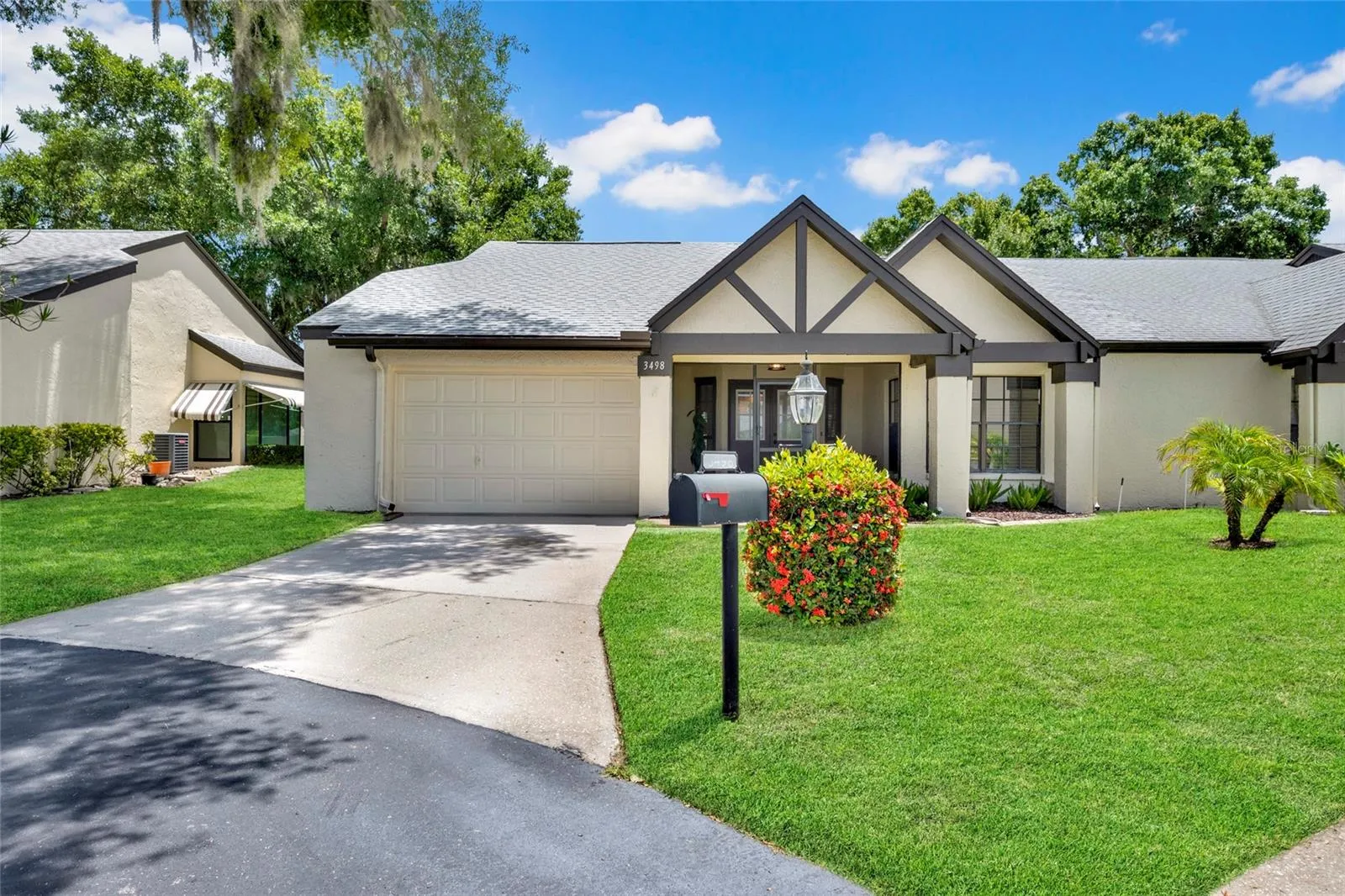 Front of Home with Bushes