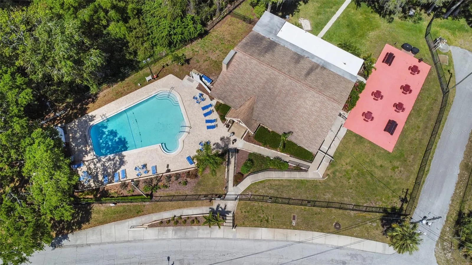 Aerial of the Pool