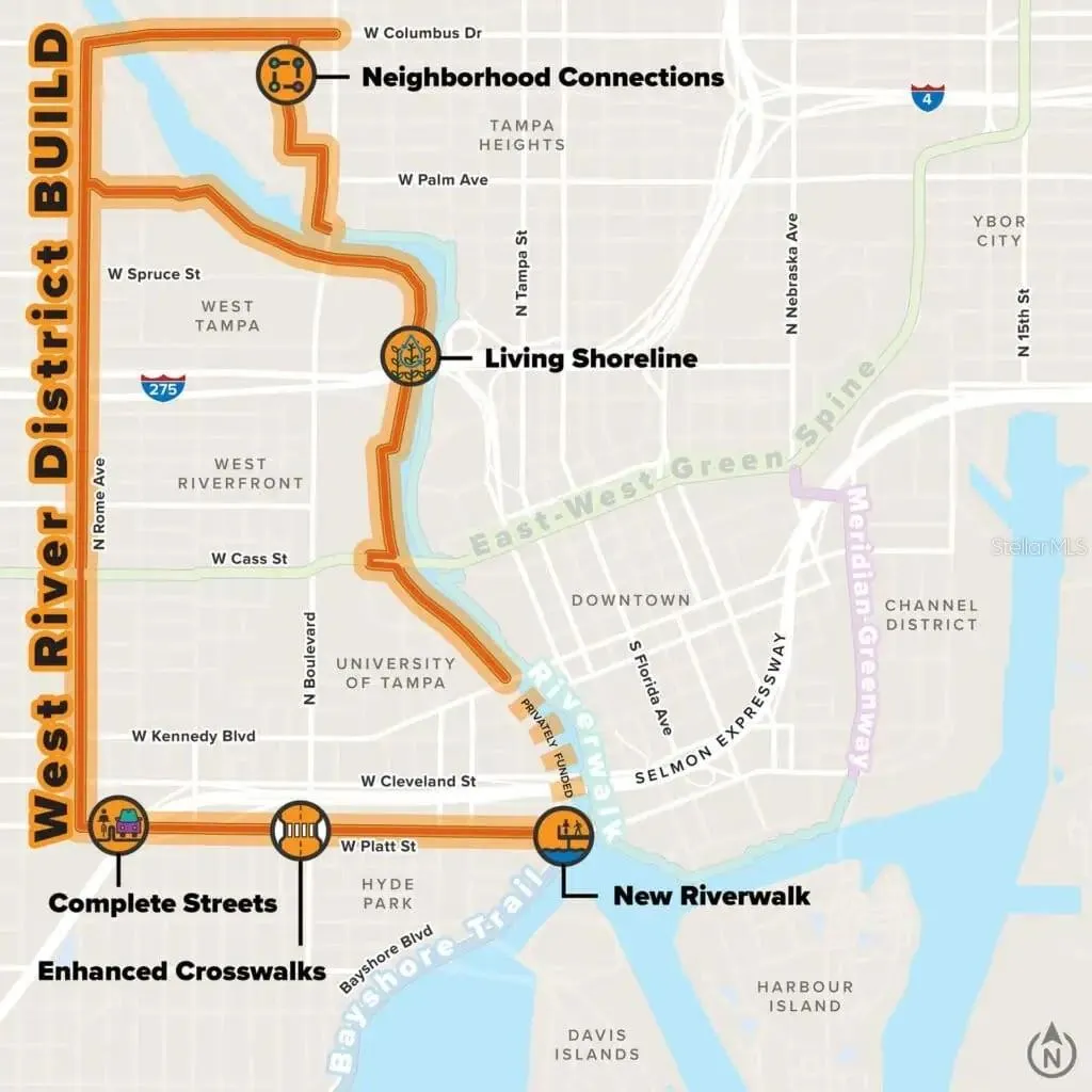 Segment 5 of riverwalk expansion on Columbus blvd to neighborhood connnection