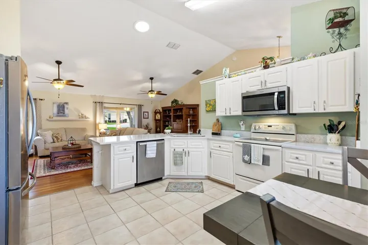Kitchen looking toward living room.