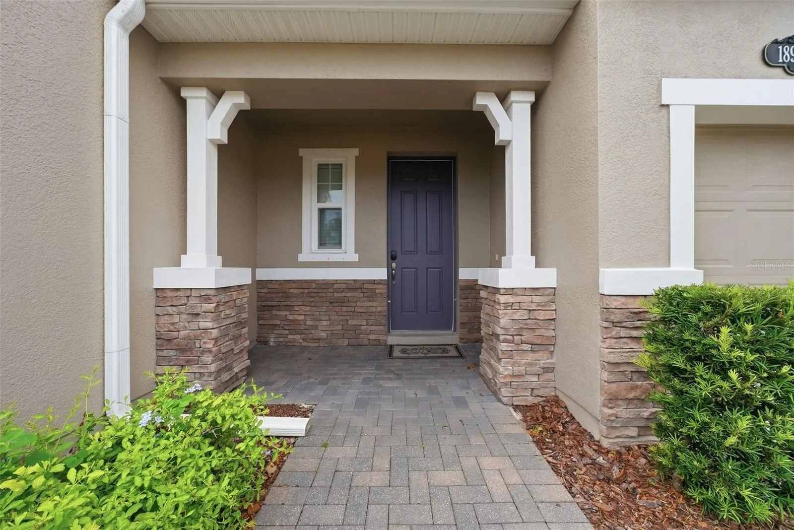 You have room for chairs or a bench at your private entrance