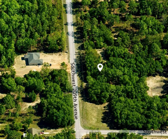 Aerial View. Marker is approx center of parcel.
