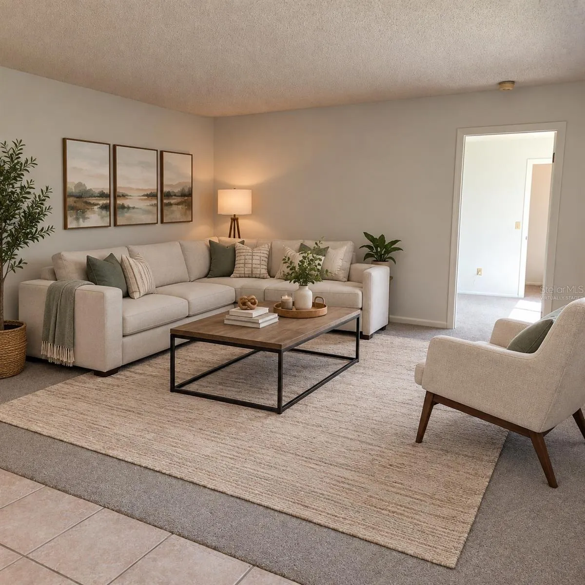 Living Room - Virtually Staged