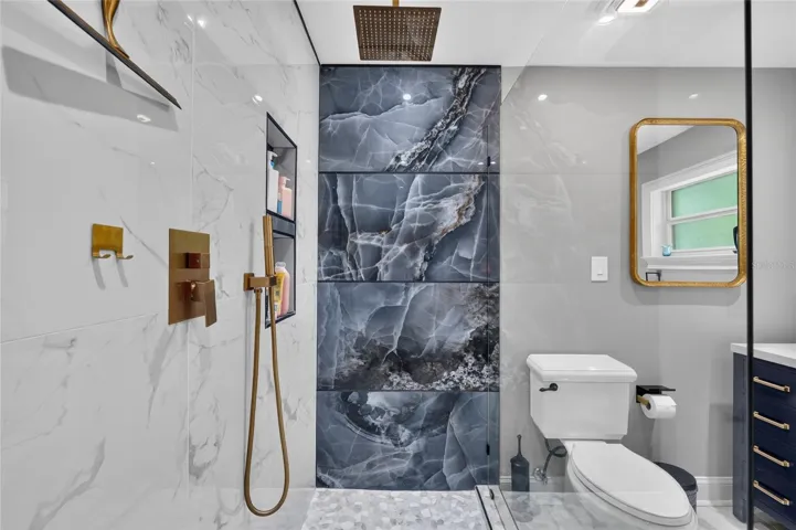 rain shower head w/ hand held