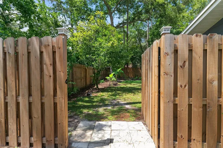 single gate.  There's a double gate on the other side of the house