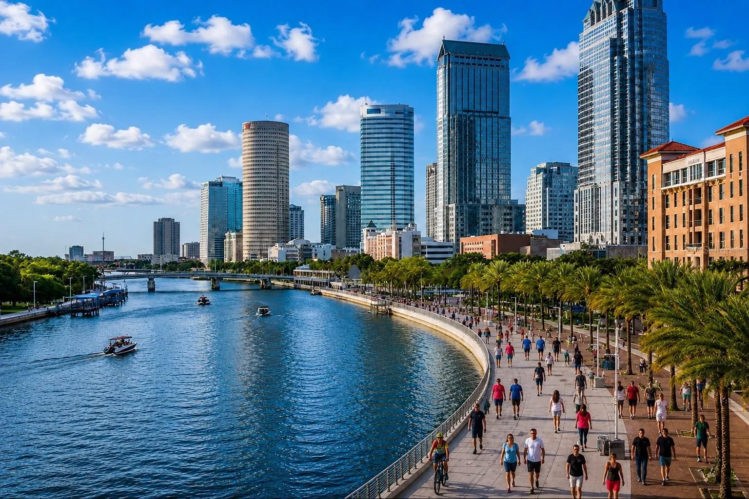 Tampa Riverwalk Approx 2.6 miles