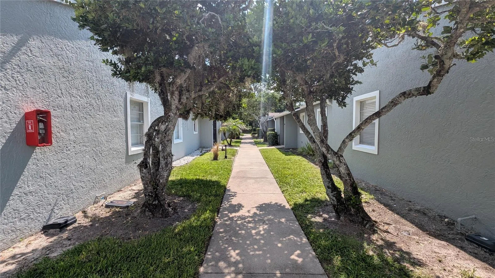 Walkway to the unit