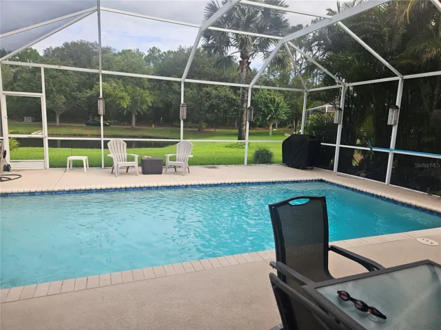 Room for seating all around the pool