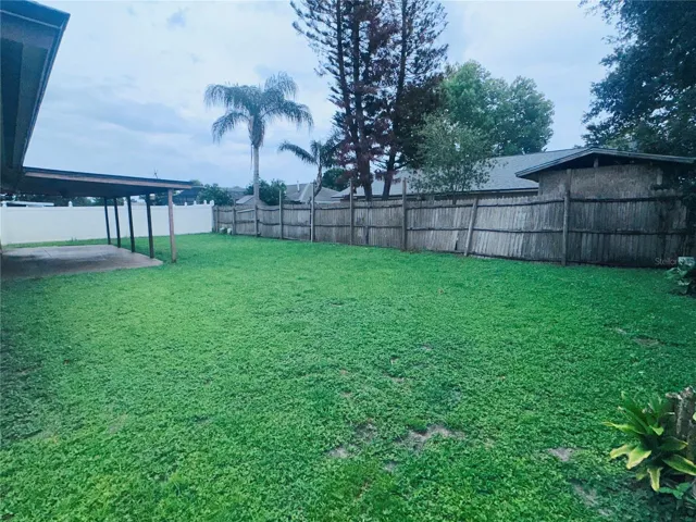 You could really make a tropical oasis or add a pool, or a garden or ALL !!
