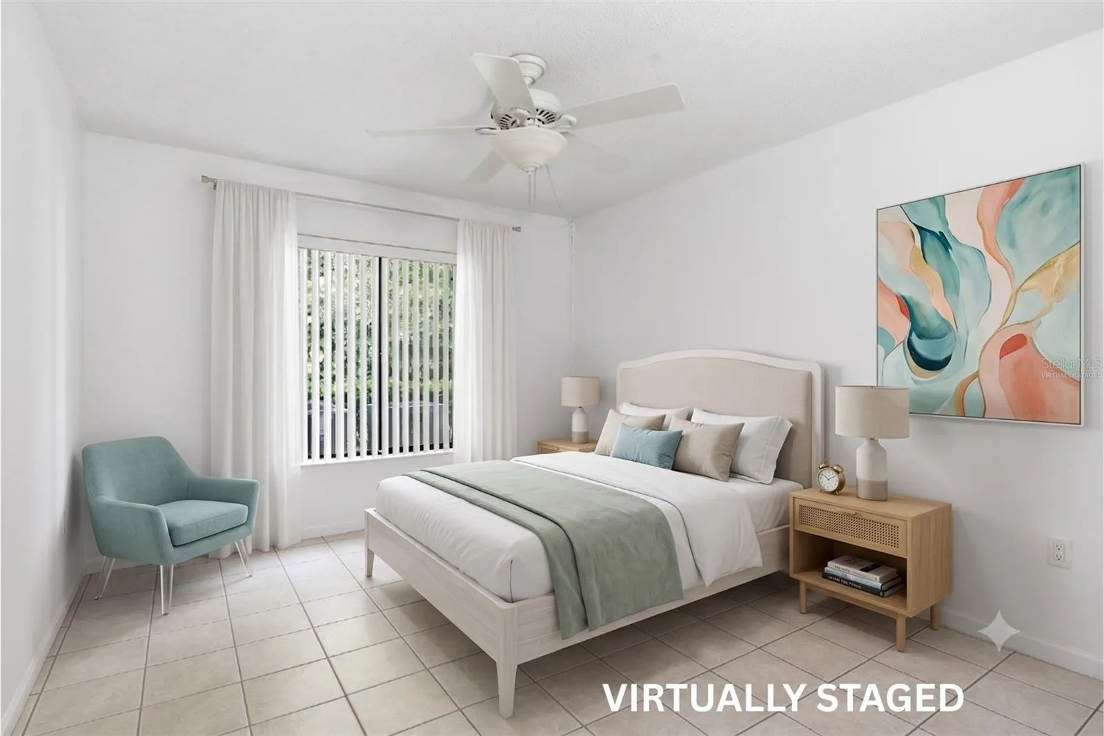 Primary Bedroom - VIRTUALLY STAGED