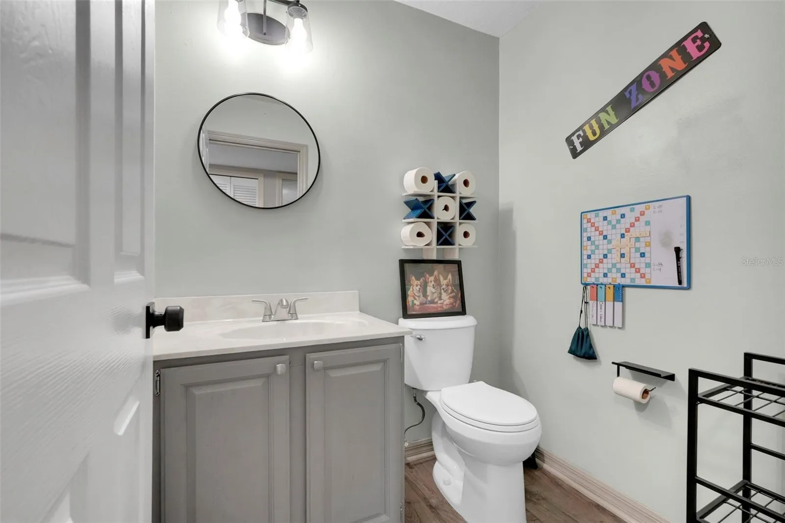 Half bathroom downstairs