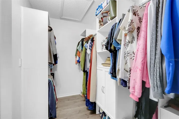 Walk in closet in Primary Bedroom
