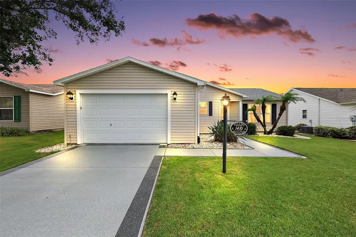 Twilight Front Elevation
