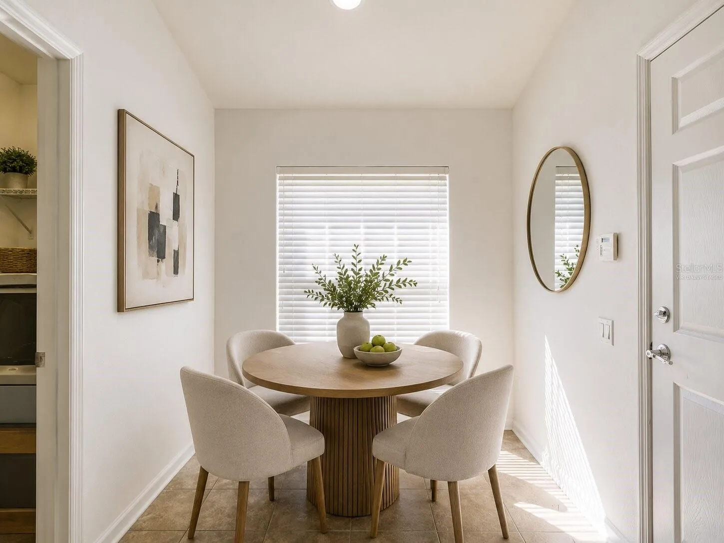 Virtually Staged Breakfast Nook