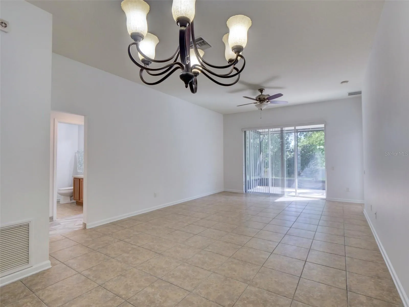 Open Floor Plan of Living and Dining