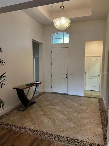 Foyer and front door