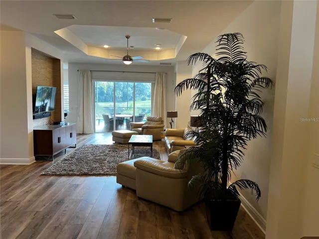 Foyer with views to the living room
