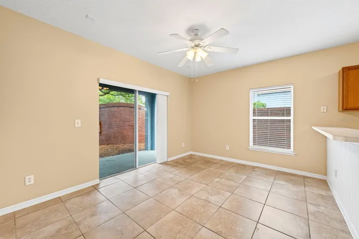 Family room open to the kitchen.