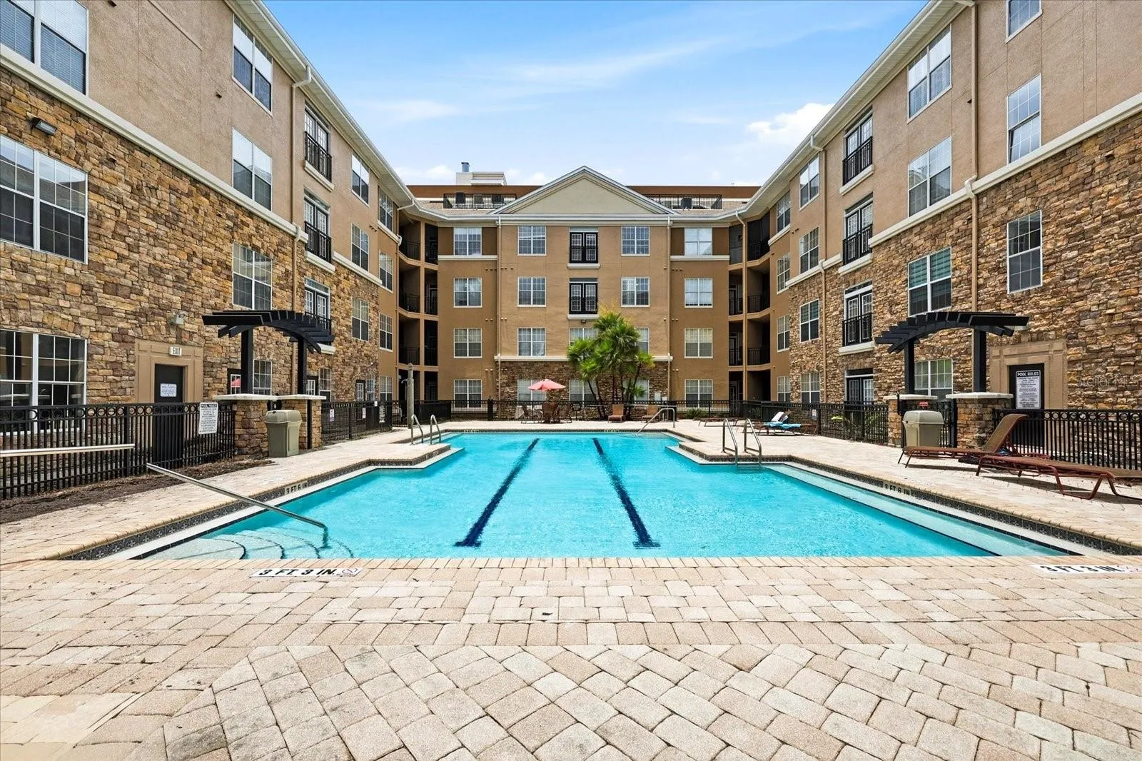 Newly remodeled pool area