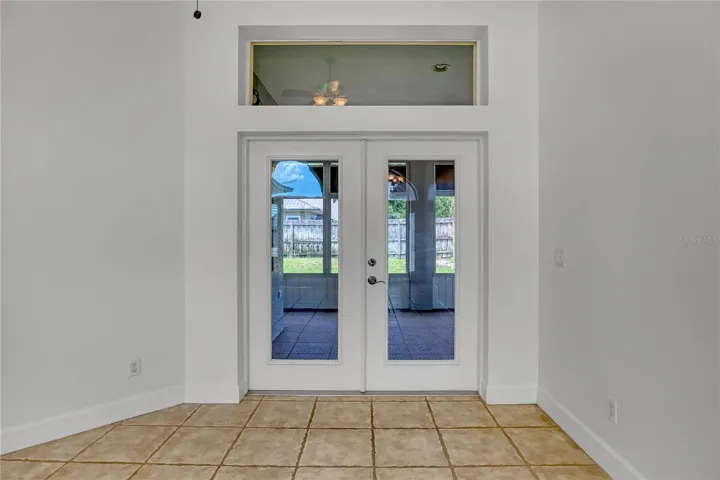 doors from Great room to Lanai