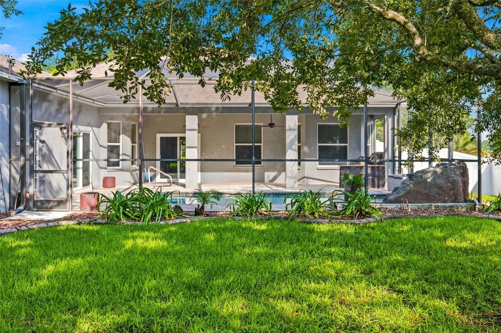 Large Backyard Fenced In