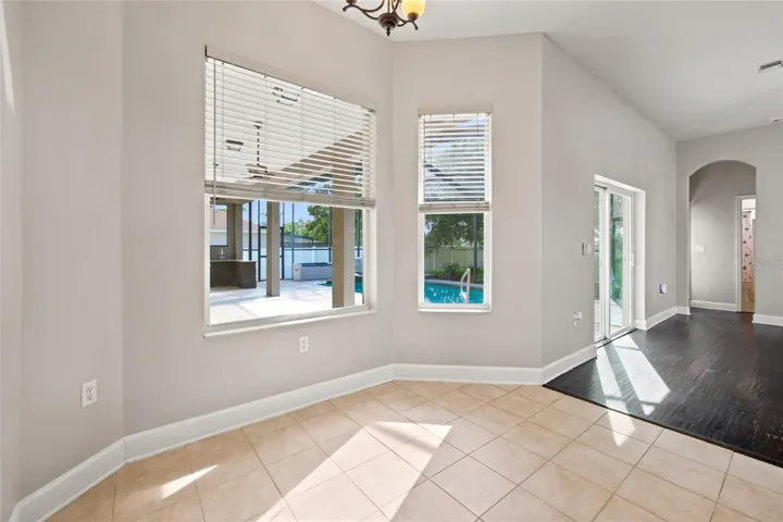 Kitchenette Area overlooks Pool