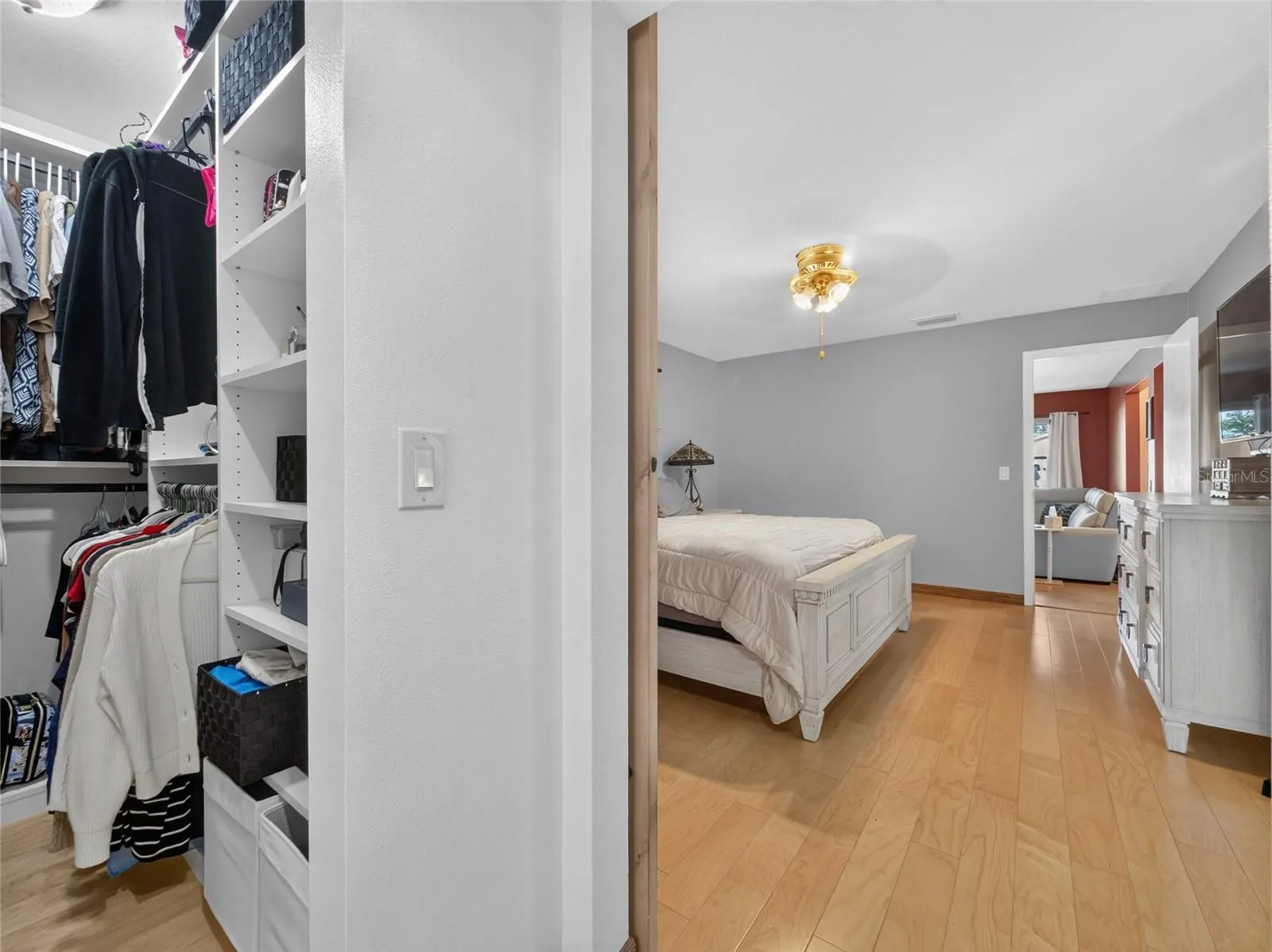 Primary Bedroom adjacent to Living Room