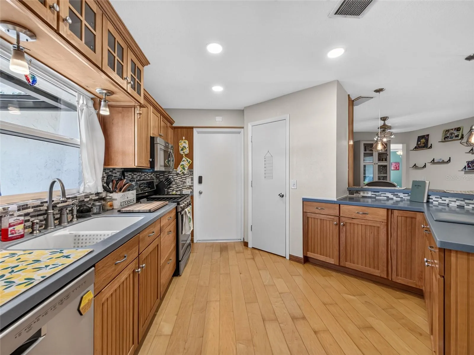 Kitchen with Pantry and Window to the Back