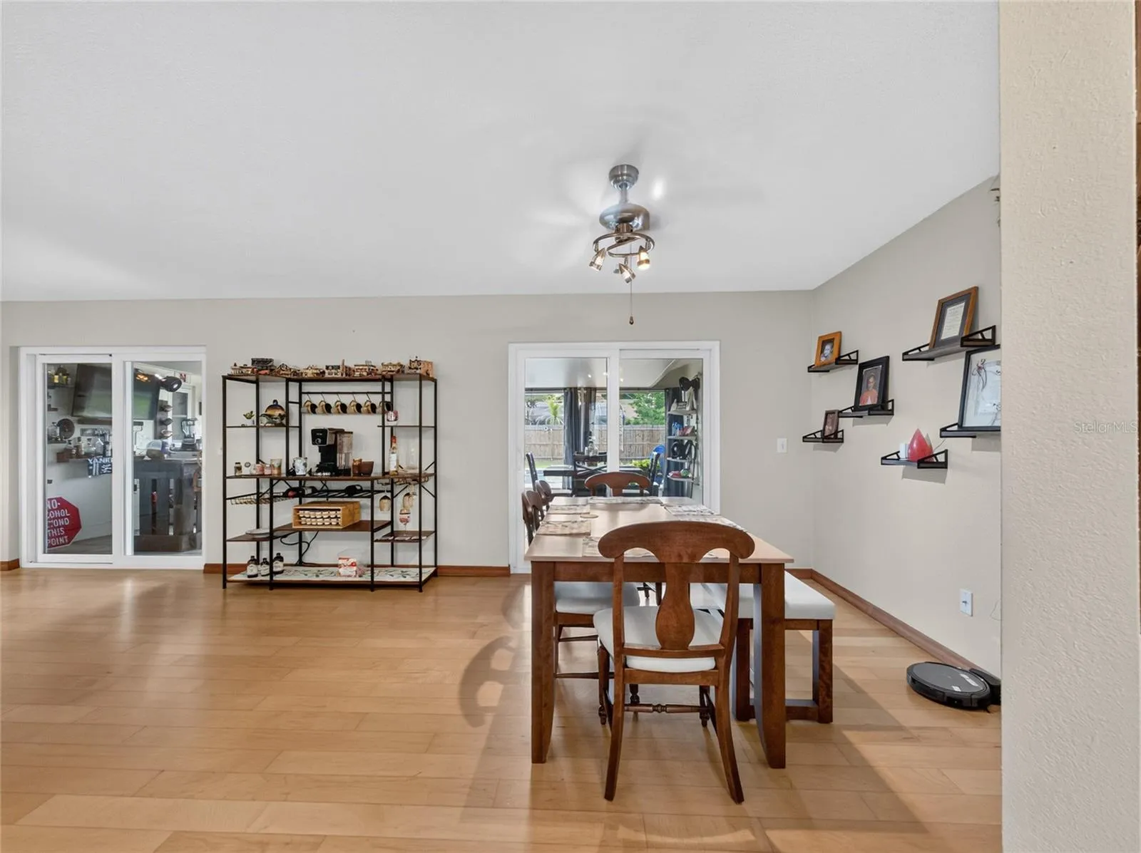 Dining Room with Access to Porch and Pool