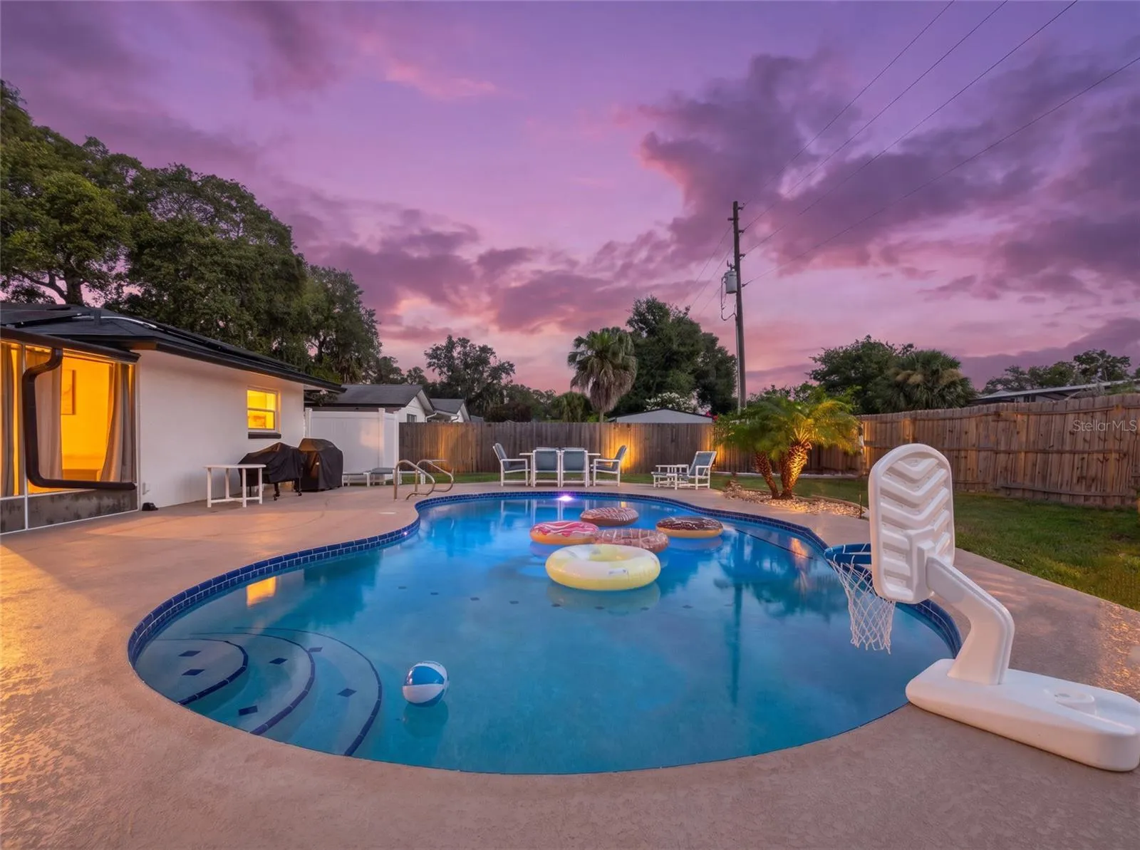 Pool at Dusk