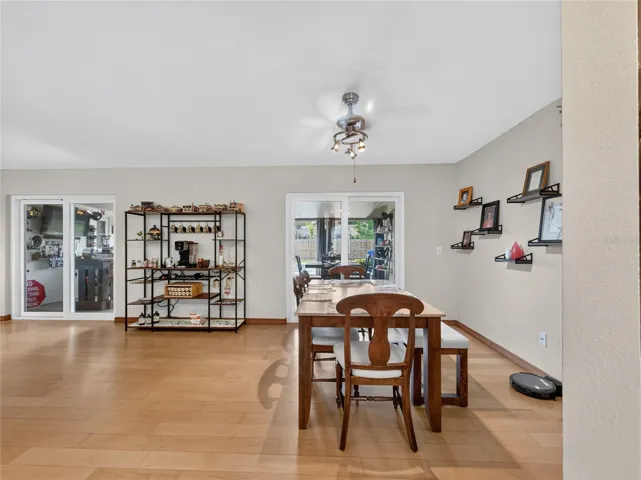 Dining Room with Access to Porch and Pool