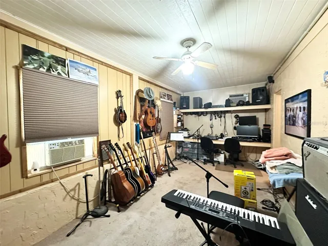 Lower level music room